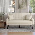 Gesteuertes Zwei­personen-Sofa aus Leinen/Baumwolle mit Kissen