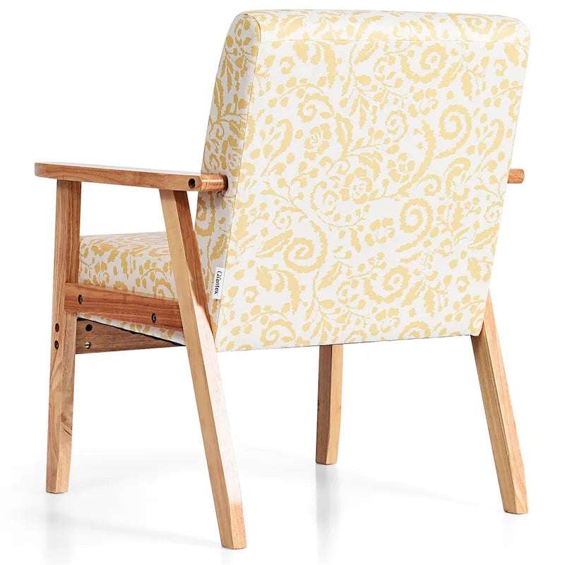2PCS gepolsterter Akzent-Sessel fürs Homeoffice mit Holzgestell - 25 x 26.5 x 32