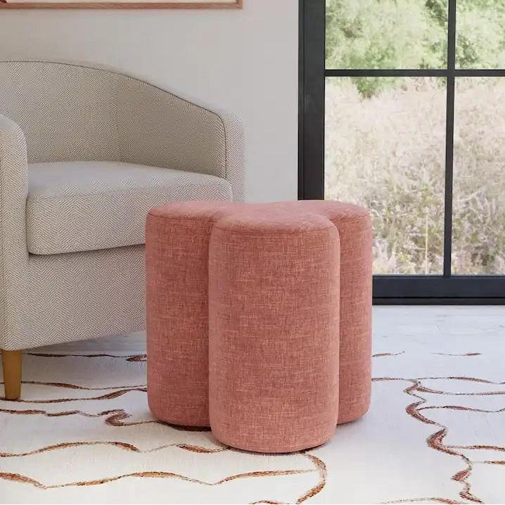 HomePop Clover Shaped Ottoman